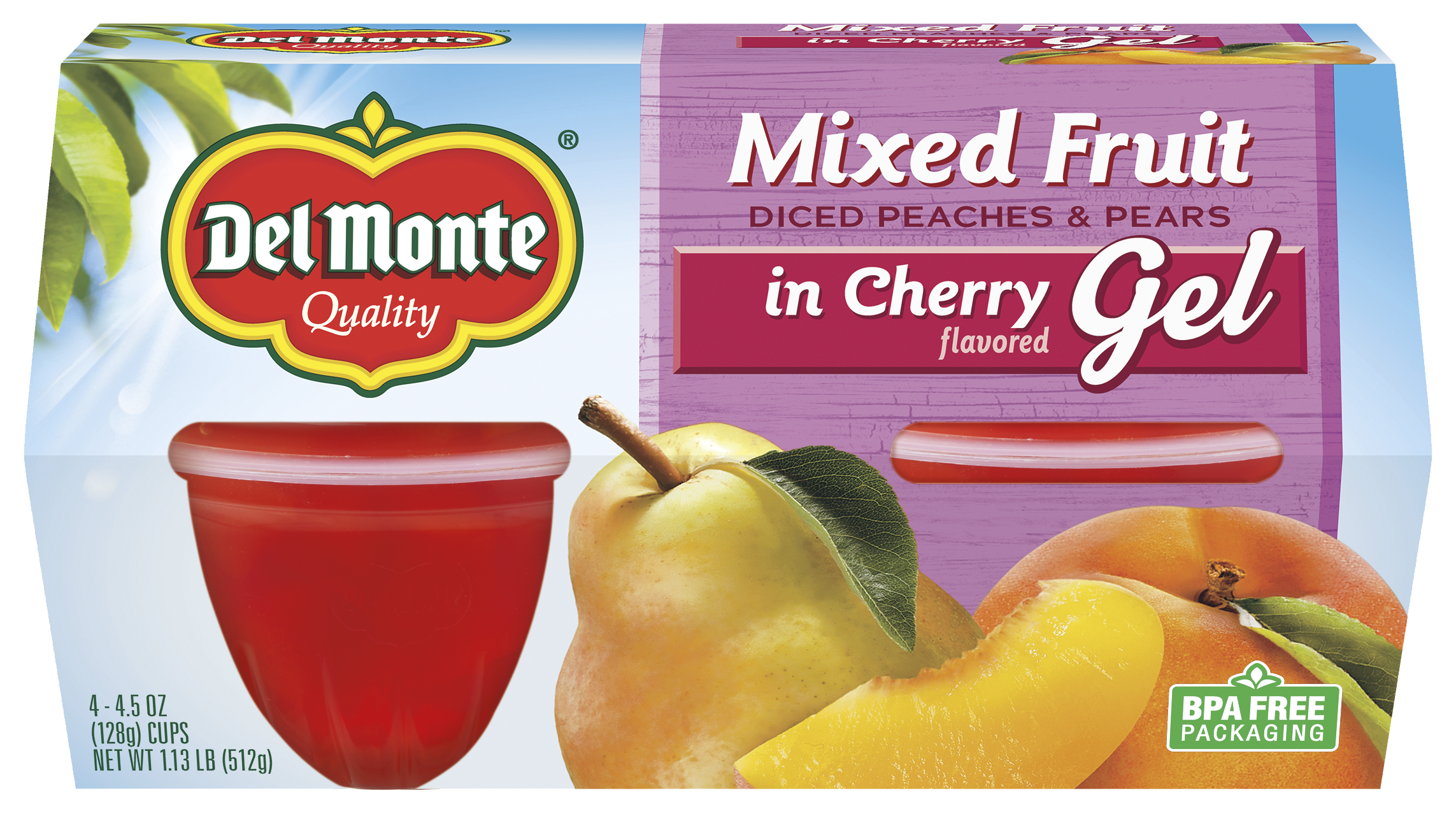 Mixed Fruit in Cherry Flavored Gel, Fruit Cup® Snacks | Del Monte®